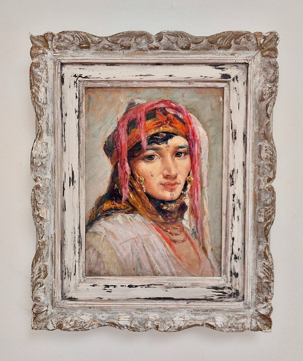Proantic Alphonse Birck (18591942) Portrait Of An Algerian Woman