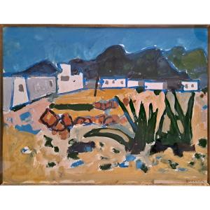 Raymond Guerrier (1920-2002) Landscape Of Greece