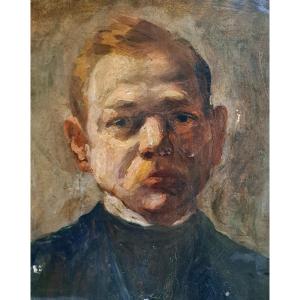Erik Werenskiold 1855-1938 Norwegian School Portrait Of A Man Around 1880