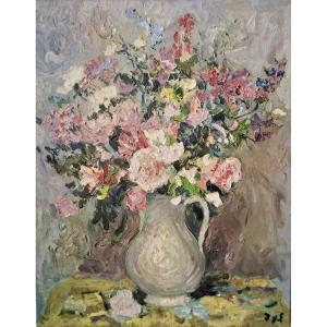 Marcel Dyf (1899-1985) Bouquet Of Flowers In A Vase 