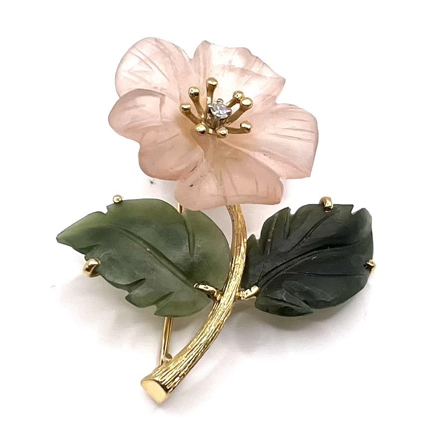0486. Vintage Gemstone Flower-photo-1