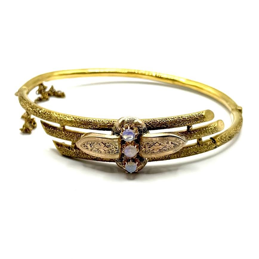 1572. Gold Bracelet With Noble Pale-photo-4