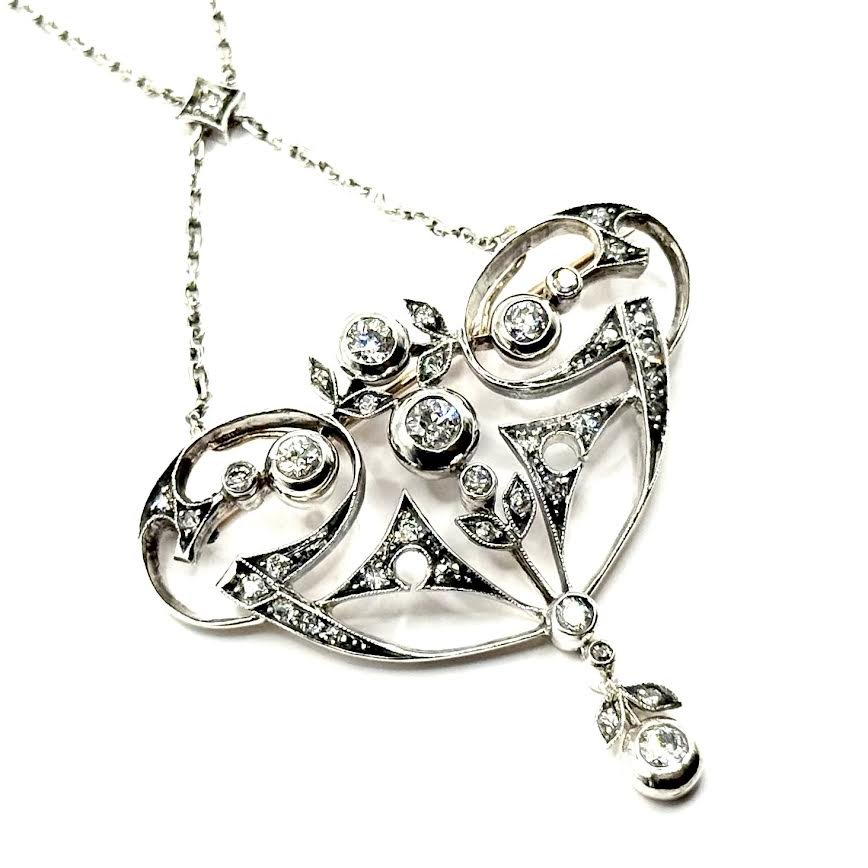 SF. Collier Art Déco Avec Diamants-photo-1