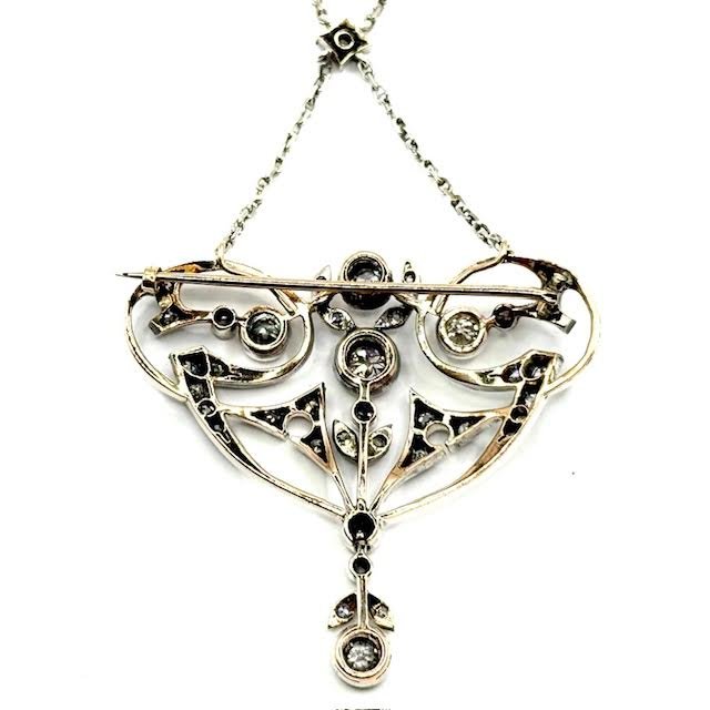 SF. Collier Art Déco Avec Diamants-photo-3