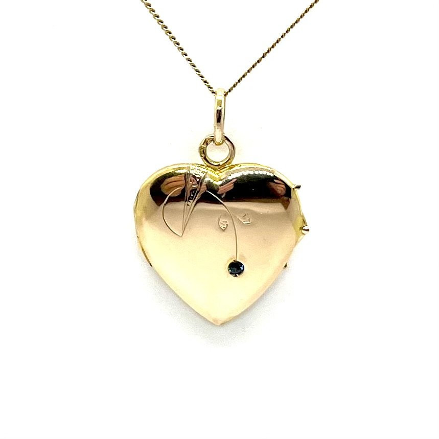 0381. Art Deco Gold Photo Holder Pendant-photo-2