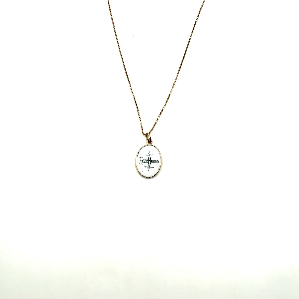 0278. Enameled Religious Medal Representing Ecce Homo-photo-2