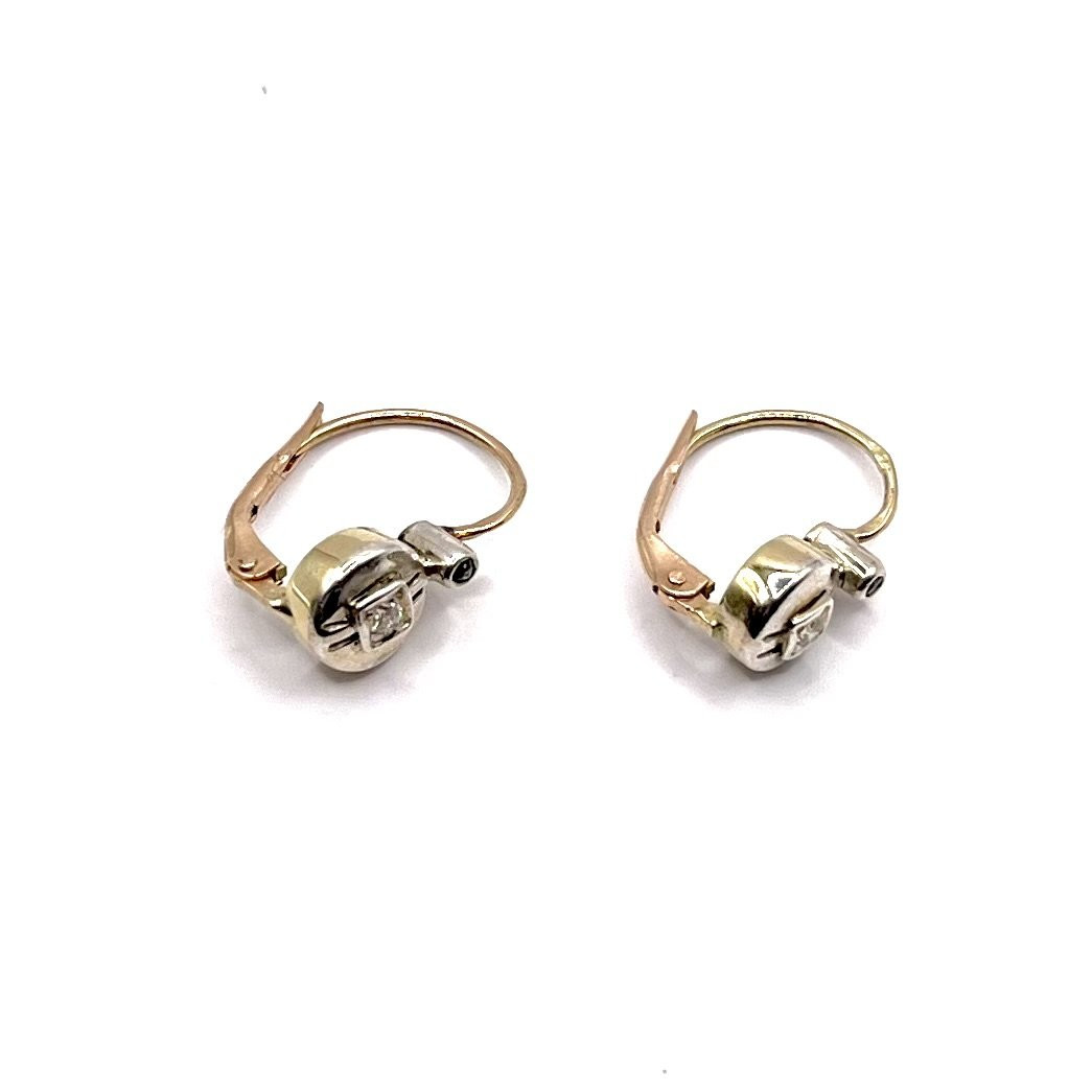 4904. Art Deco Earrings Adorned With Diamonds-photo-2