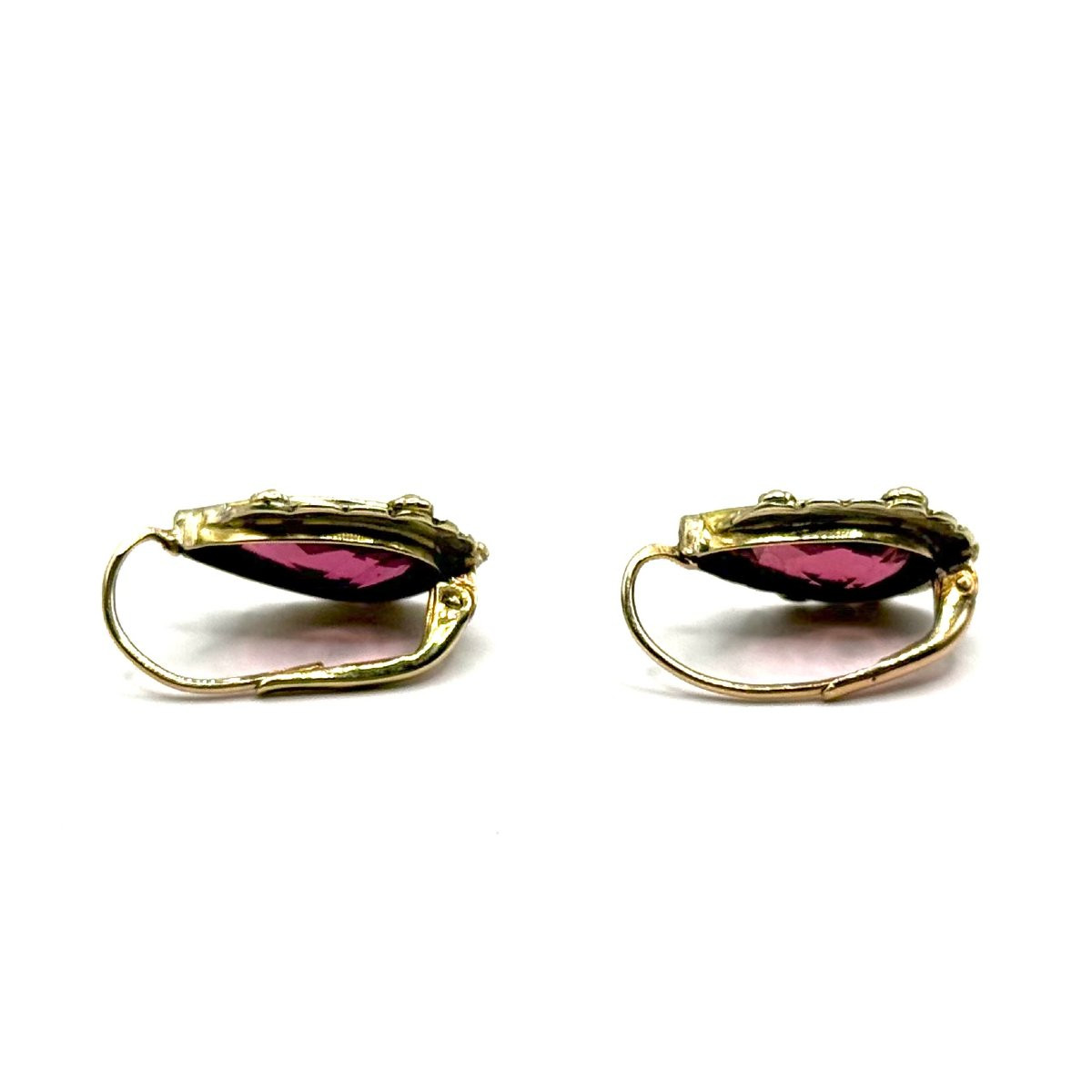 1432. A Pair Of Art Deco Earrings Adorned With Tourmalines-photo-4