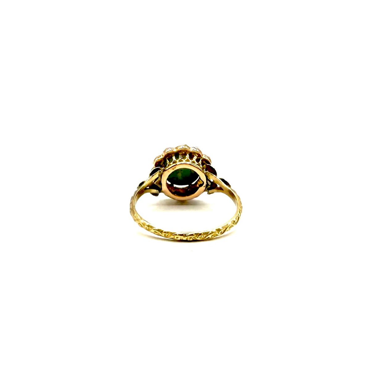 5160.Bague Art déco en or, ornée d’une turquoise et d’une perle.-photo-4