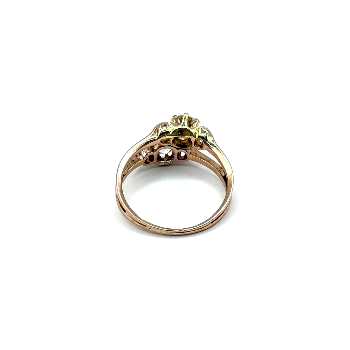 5035. Art Deco Ring In Rose Gold, Set With A Diamond-photo-4