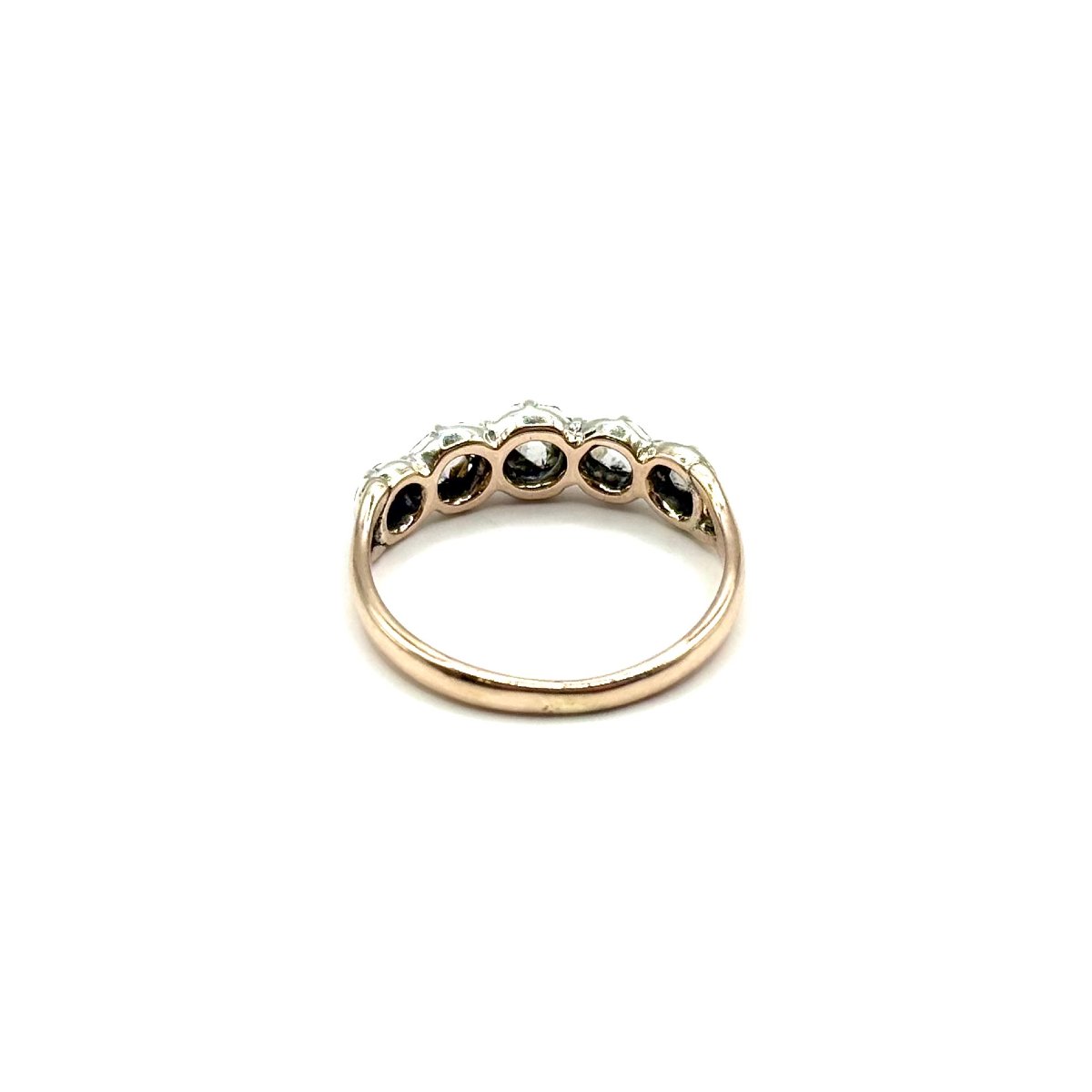 5028. Bague ancienne en or avec diamants-photo-4