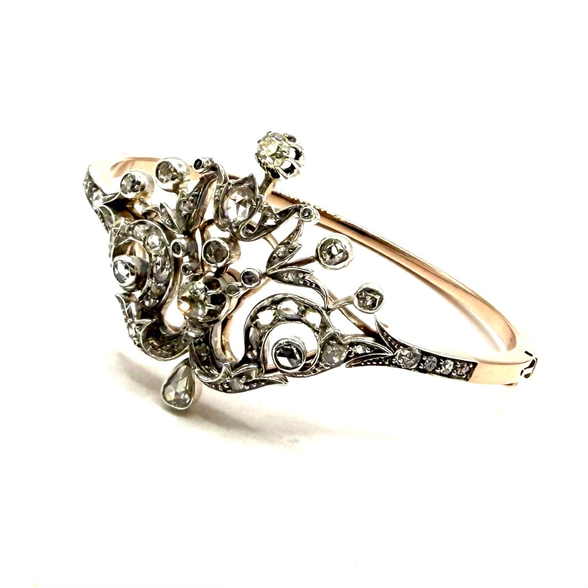 5233. Art Deco Tiara Bracelet With Diamonds.-photo-3
