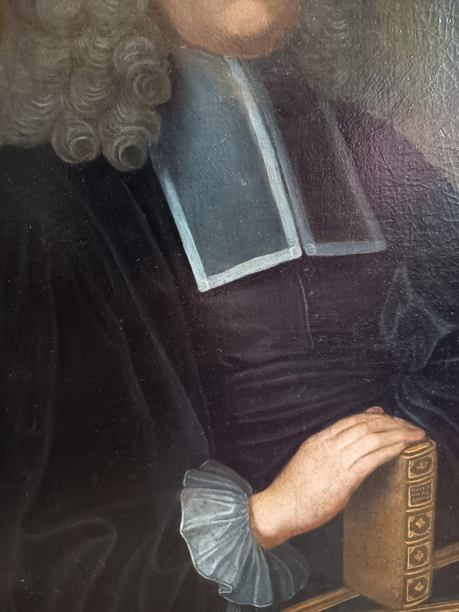 Louis XV Period Portrait Of A Magistrate-photo-3
