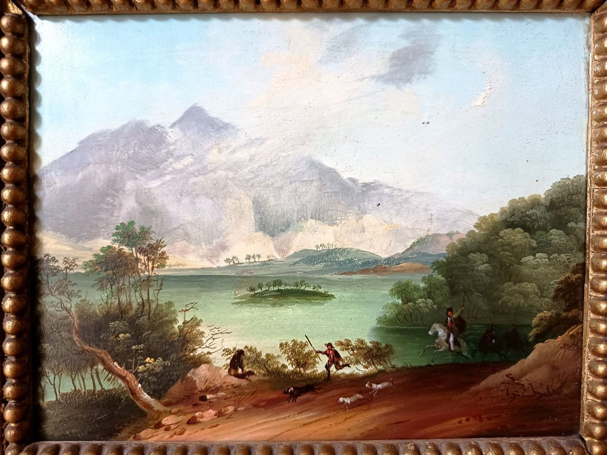 Scène de chasse à courre époque restauration-photo-3