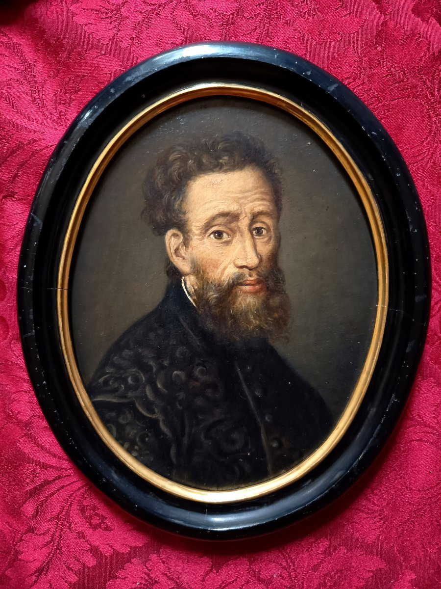 Three Portraits ,souvenir Of The Grand Tour-photo-3