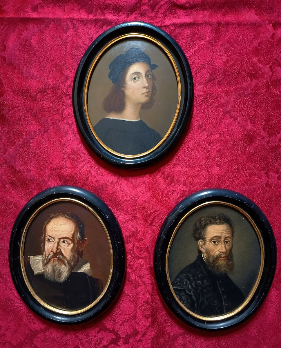 Three Portraits ,souvenir Of The Grand Tour