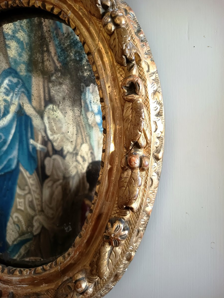 Regency Period Oval Alcove Mirror-photo-2