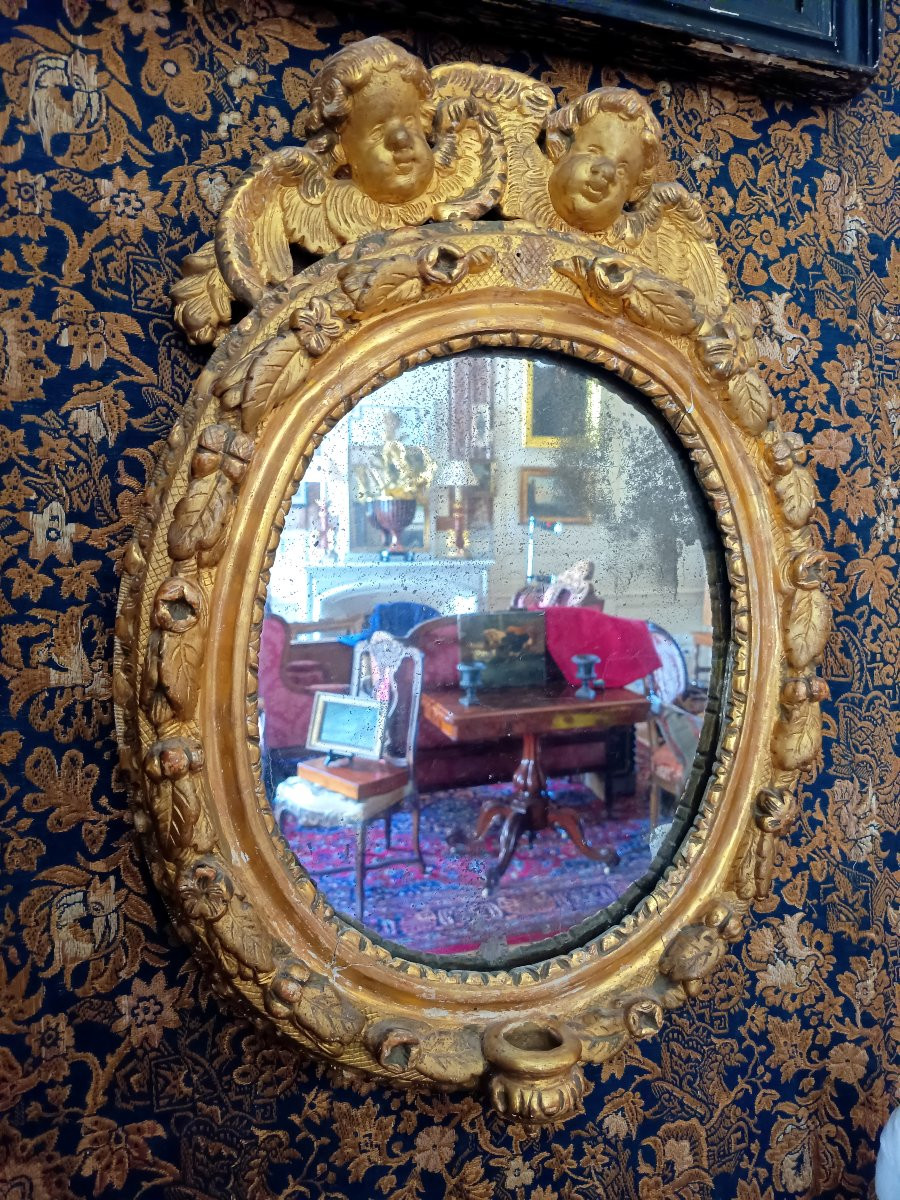 Regency Period Oval Alcove Mirror-photo-4