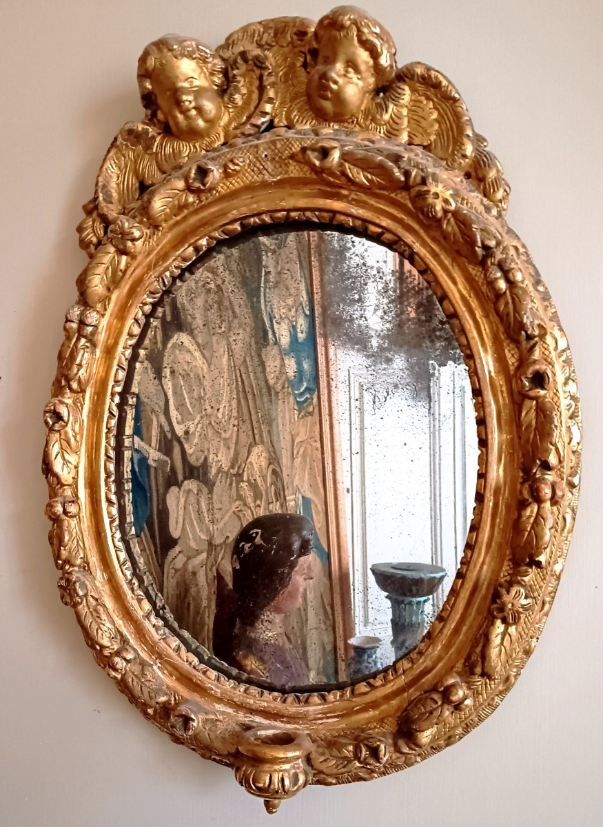 Regency Period Oval Alcove Mirror