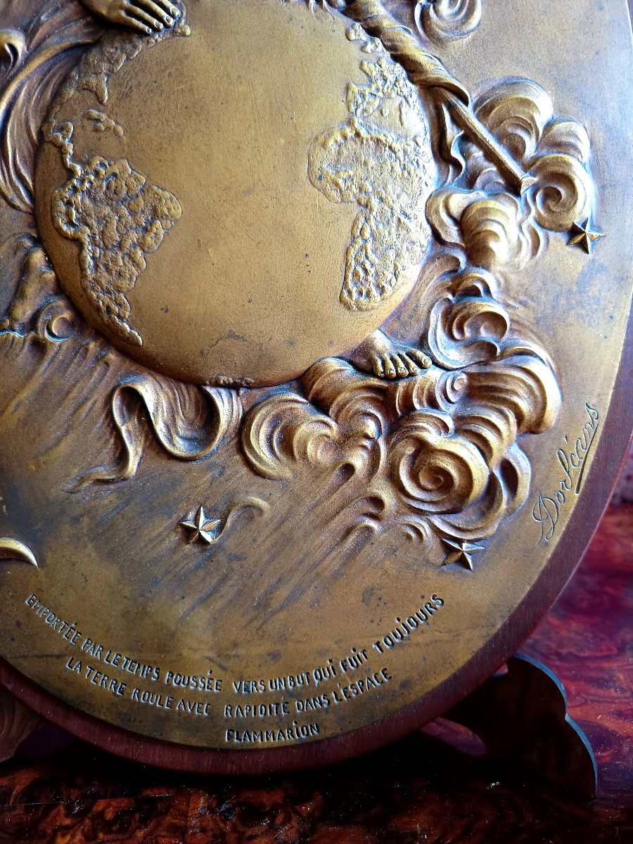 Low Relief In Bronze, Allegory Of Time-photo-2