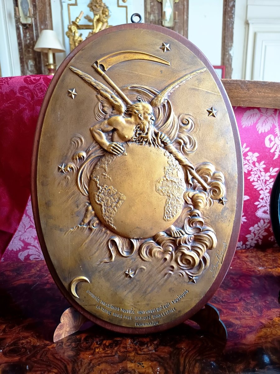 Low Relief In Bronze, Allegory Of Time