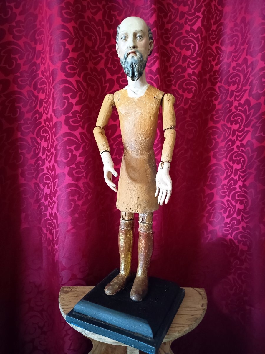 Articulated Procession Figure Or "capipote," 17th-century France.-photo-2
