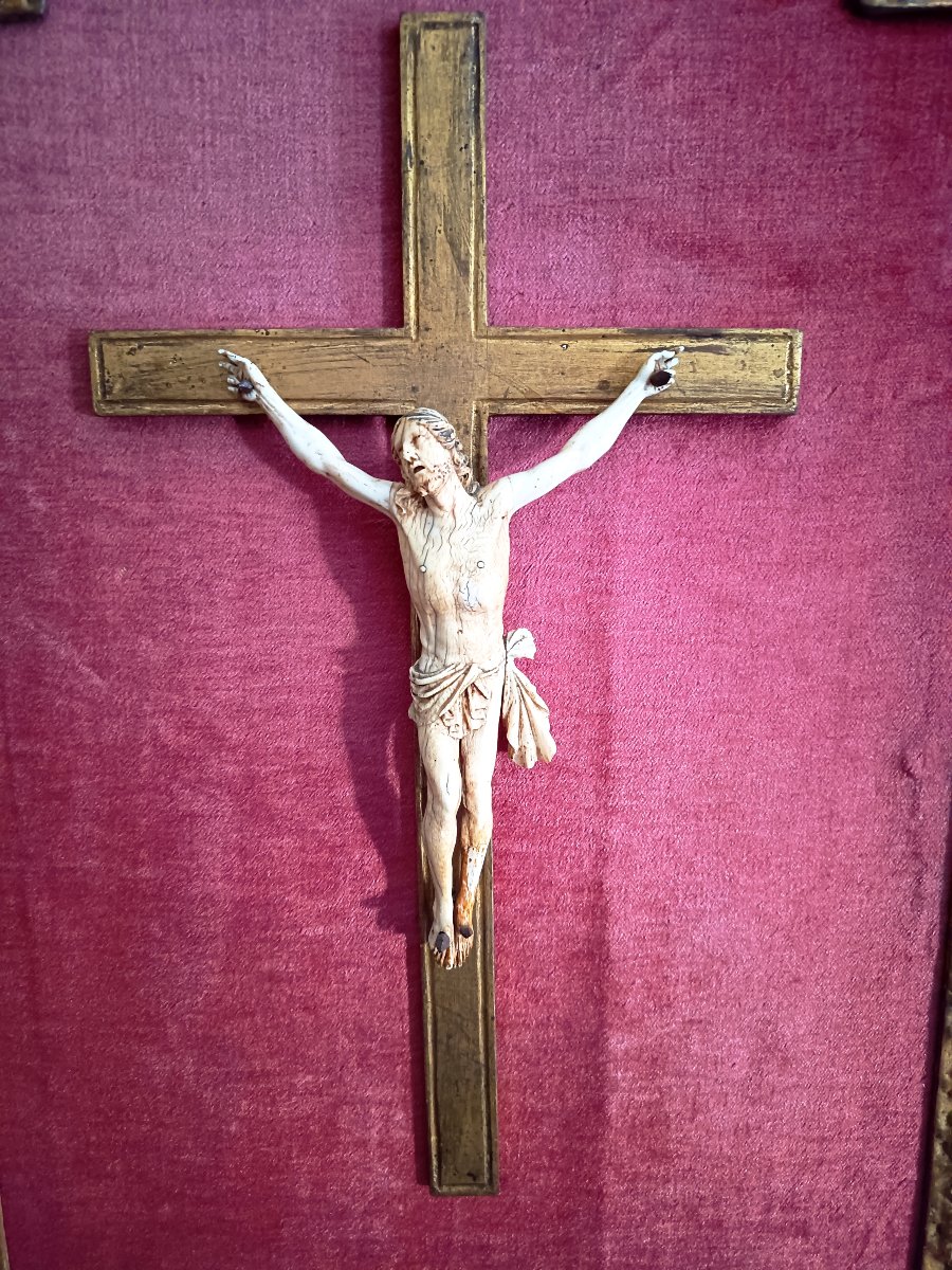 Grand cadre crucifix d'époque régence -photo-1