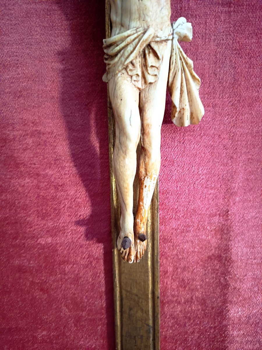 Grand cadre crucifix d'époque régence -photo-4
