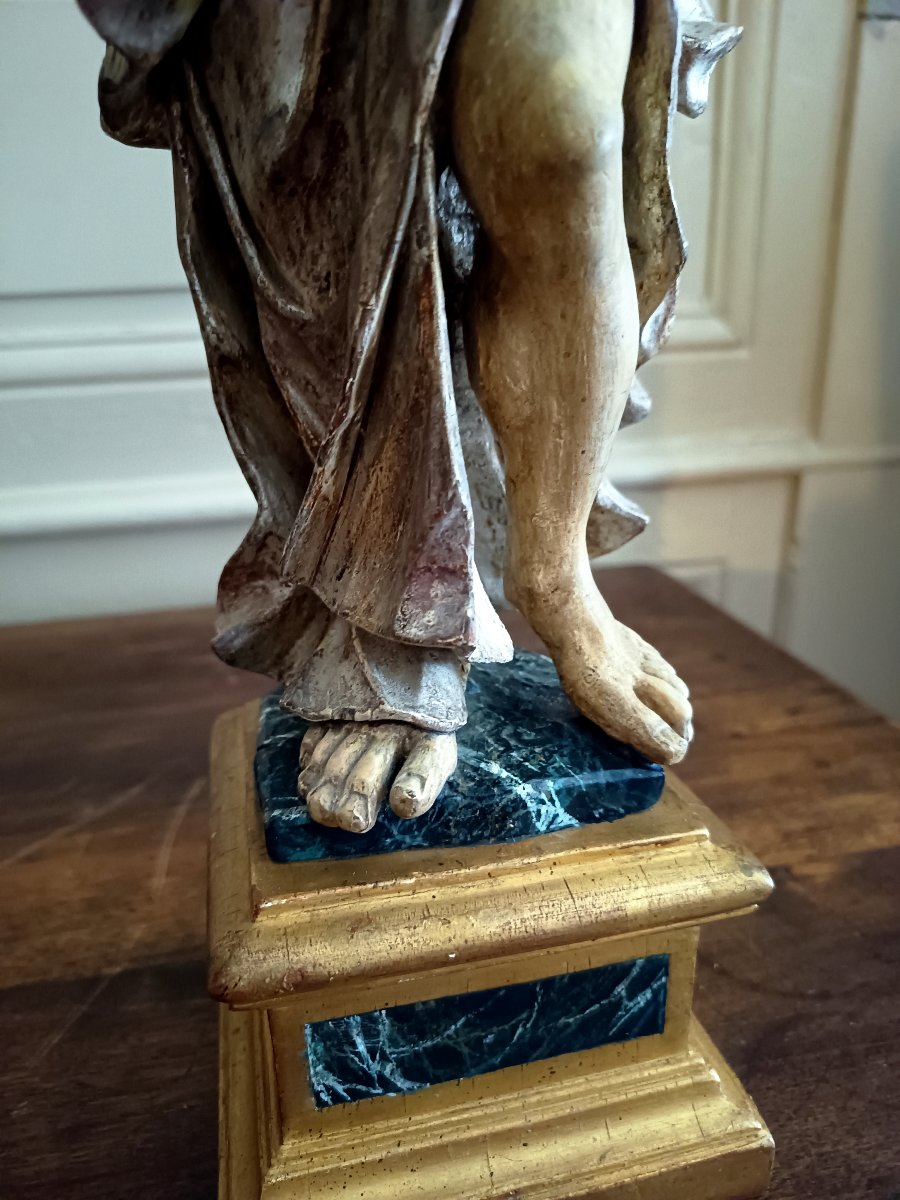 Paire de putti porte torchères Italie XVIIIème -photo-2