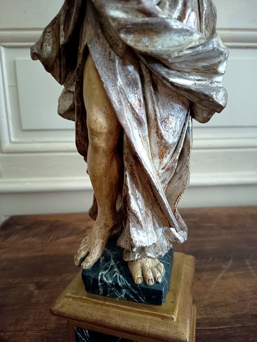 Paire de putti porte torchères Italie XVIIIème -photo-3