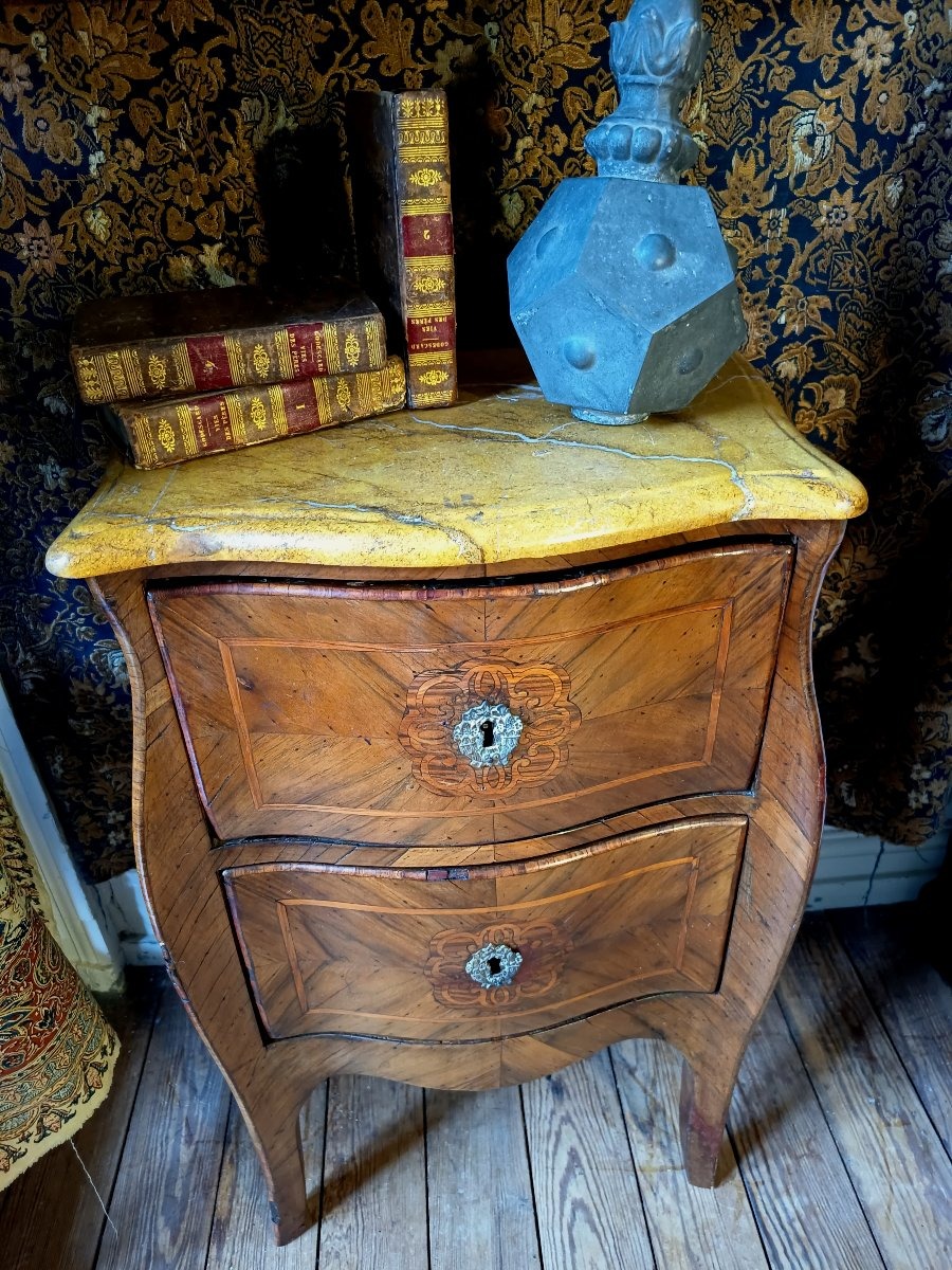 Small Sideboard With Marquetry, Italy, Regency Period-photo-2