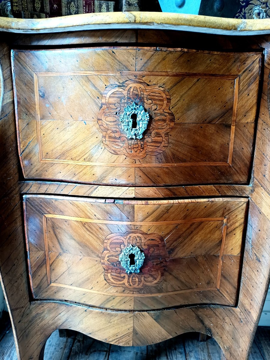 Small Sideboard With Marquetry, Italy, Regency Period-photo-3