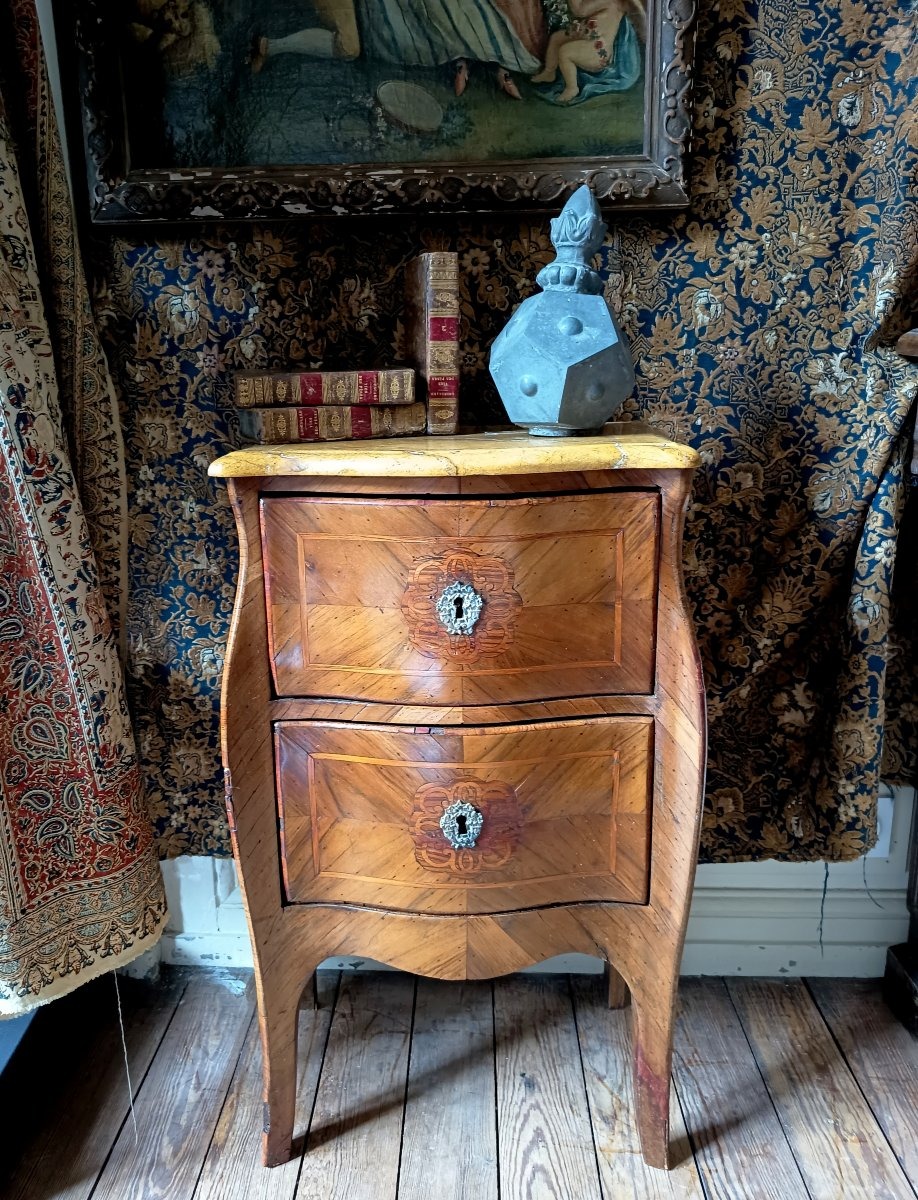 Small Sideboard With Marquetry, Italy, Regency Period-photo-4