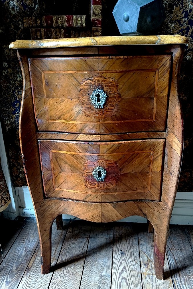 Small Sideboard With Marquetry, Italy, Regency Period