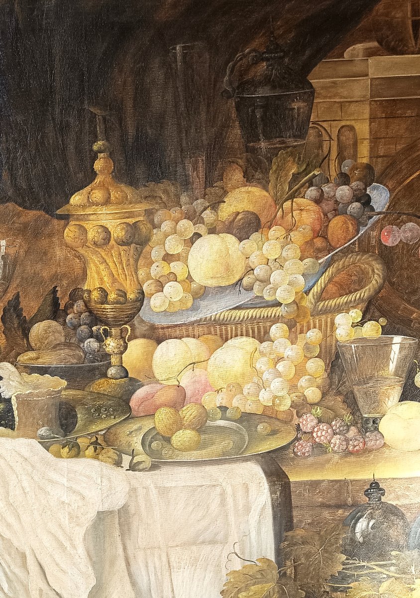 Nature morte aux fruits et à la riche vaisselle, d’après Jan Davidsz. de Heem (1606-1684)-photo-2