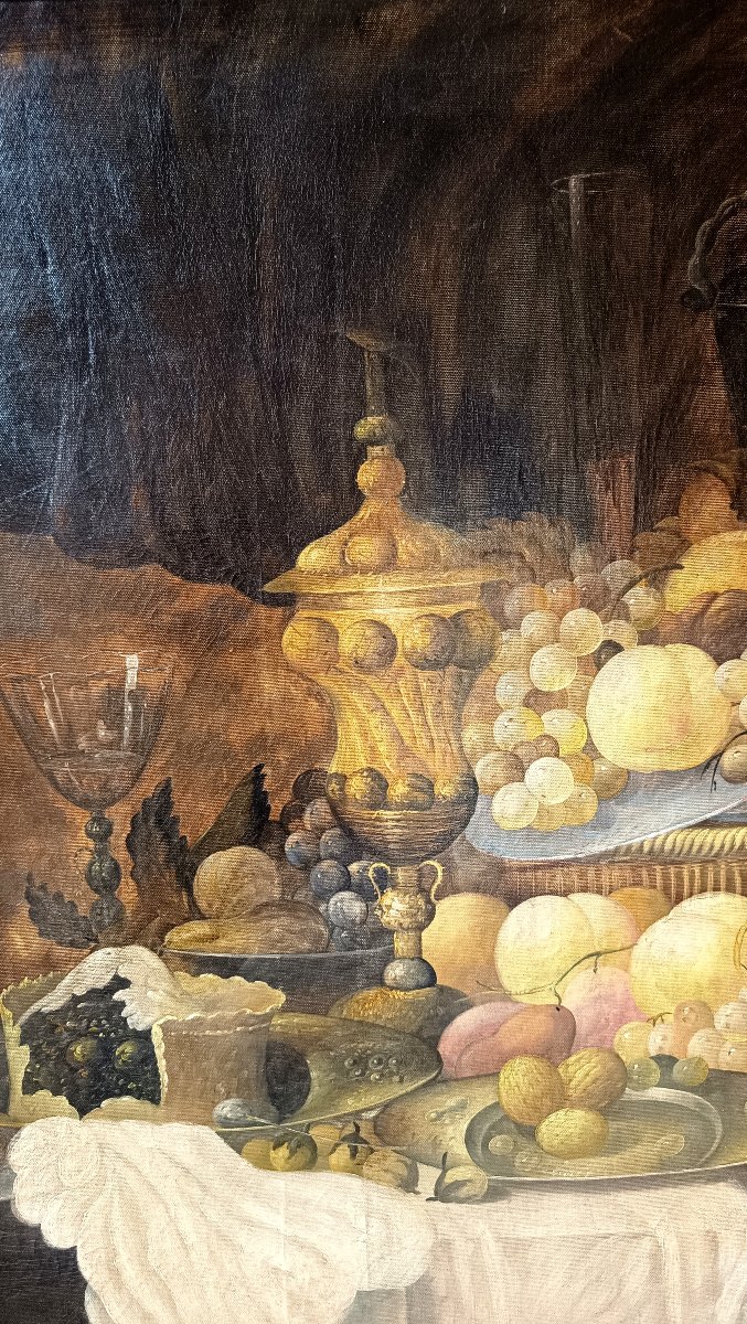 Nature morte aux fruits et à la riche vaisselle, d’après Jan Davidsz. de Heem (1606-1684)-photo-4