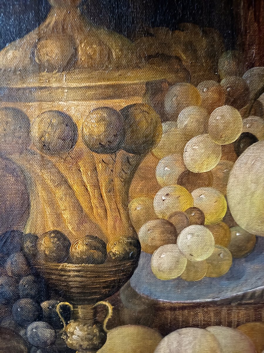Nature morte aux fruits et à la riche vaisselle, d’après Jan Davidsz. de Heem (1606-1684)-photo-1