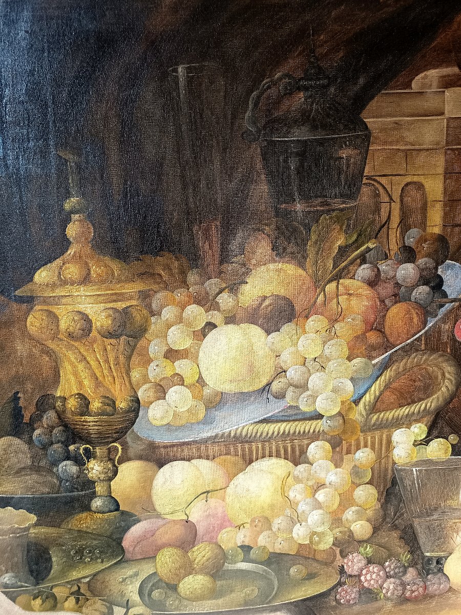 Nature morte aux fruits et à la riche vaisselle, d’après Jan Davidsz. de Heem (1606-1684)-photo-2