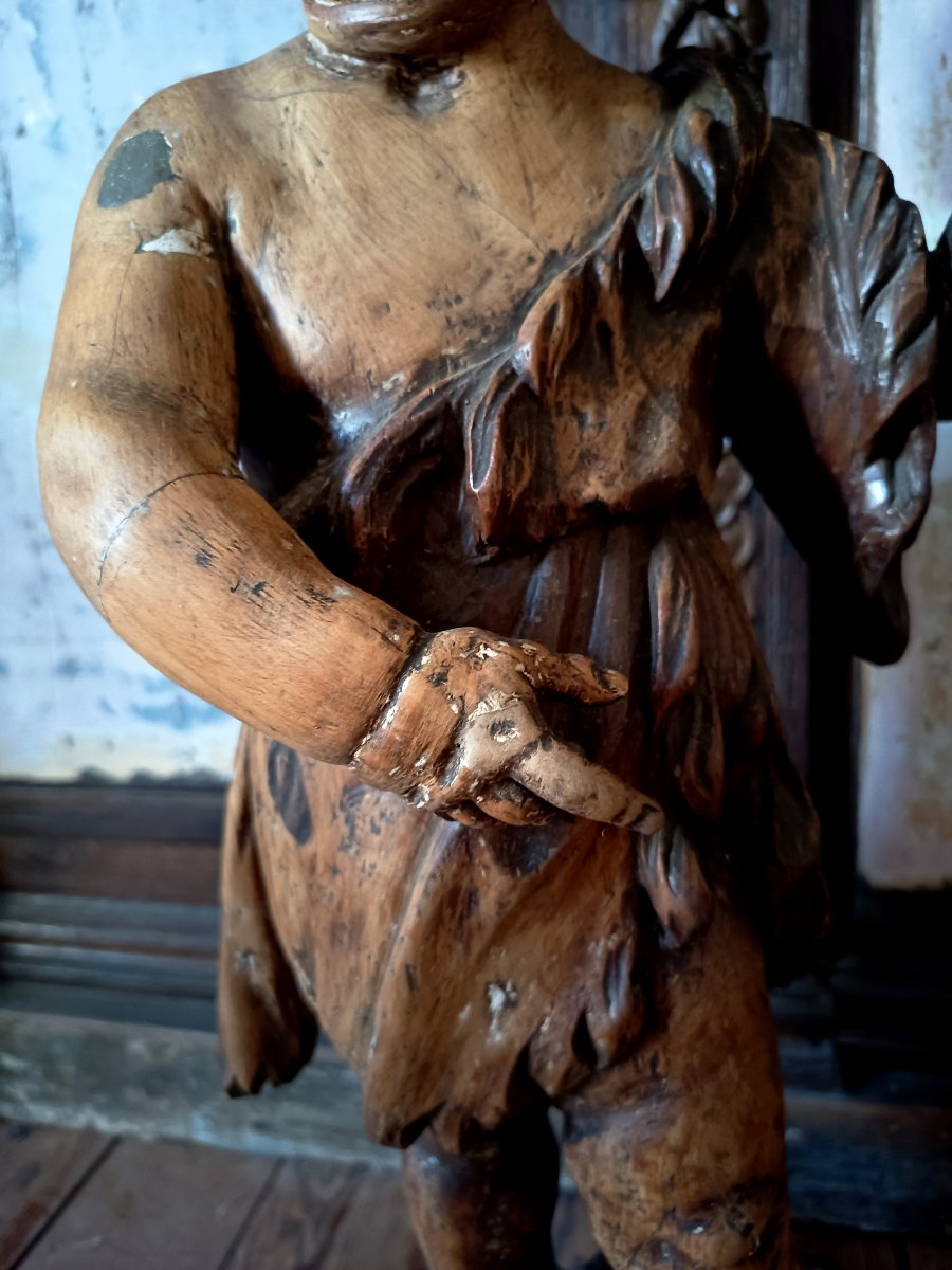 Saint Jean-Baptiste enfant – École génoise, fin XVIIe dans le goût d'Anton Maria Maragliano-photo-4