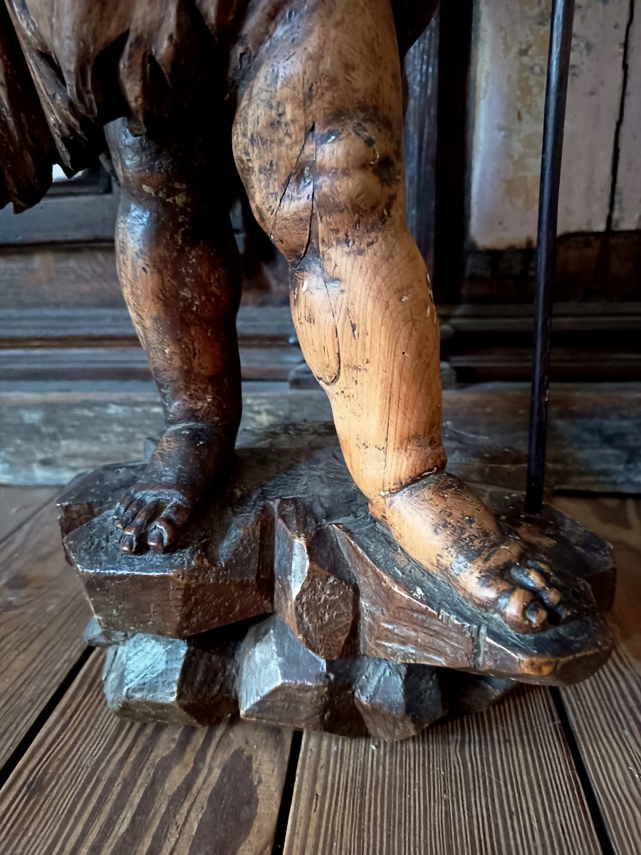  Saint Jean-Baptiste enfant – École génoise, fin XVIIe dans le goût d'Anton Maria Maragliano-photo-1