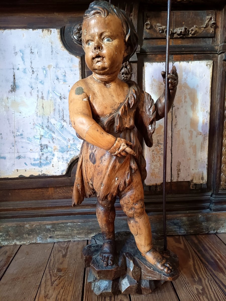  Saint Jean-Baptiste enfant – École génoise, fin XVIIe dans le goût d'Anton Maria Maragliano