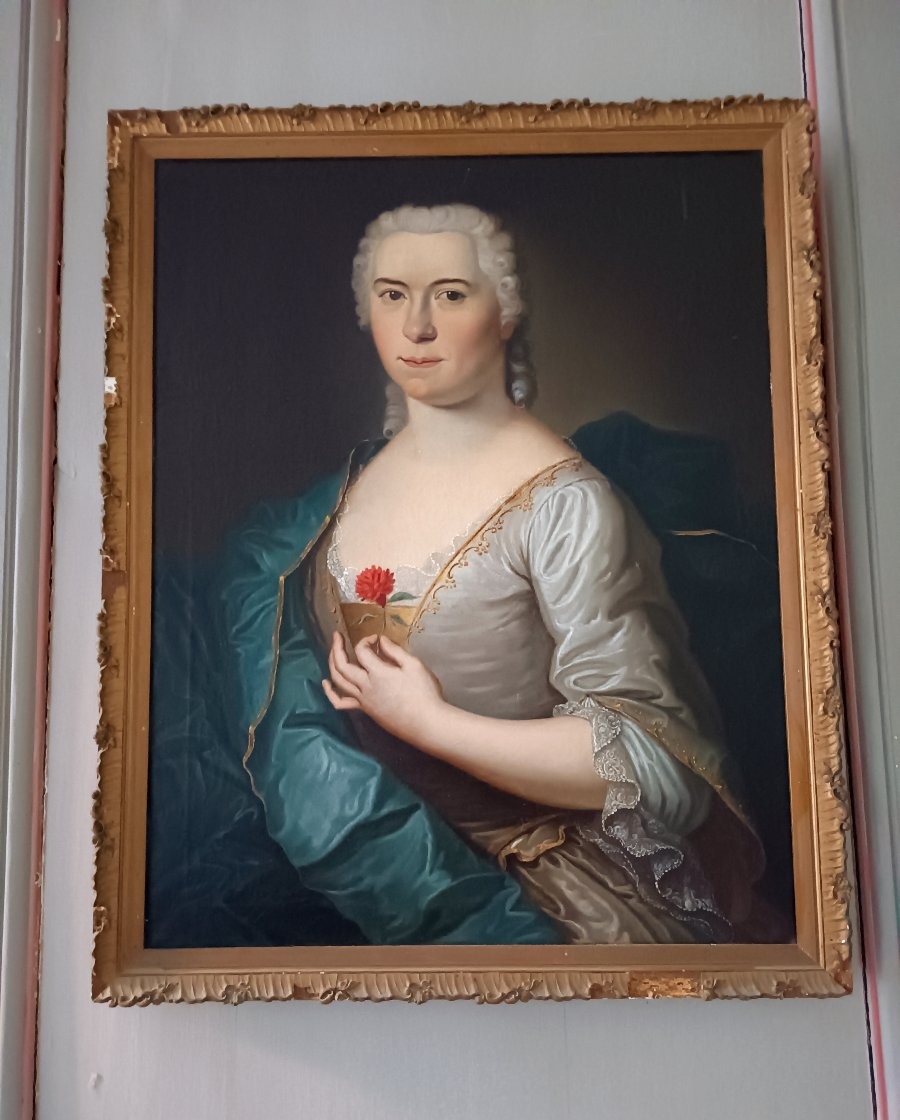  Paire de portraits en pendant "d'alliance" - École Française d'époque Louis XV, vers 1740-photo-3