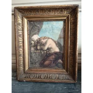 Marie Madeleine Pénitente Gouache/watercolor On Paper And Cardboard