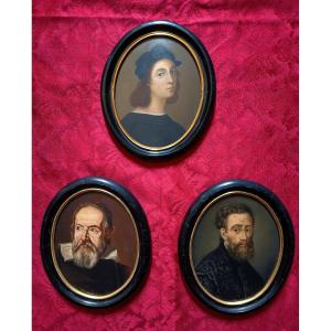 Three Portraits ,souvenir Of The Grand Tour