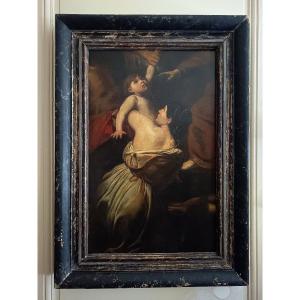 "le Jugement De Salomon" Painting After Valentin De Boulogne