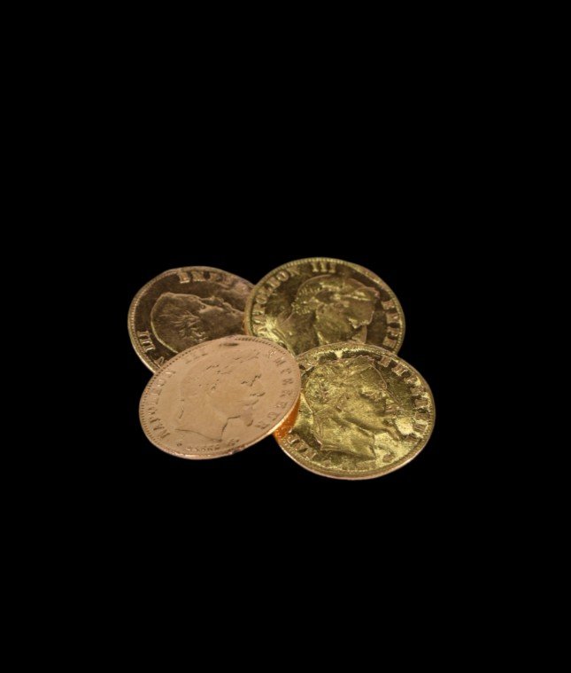 Pair Of Cufflinks With Gold Parts