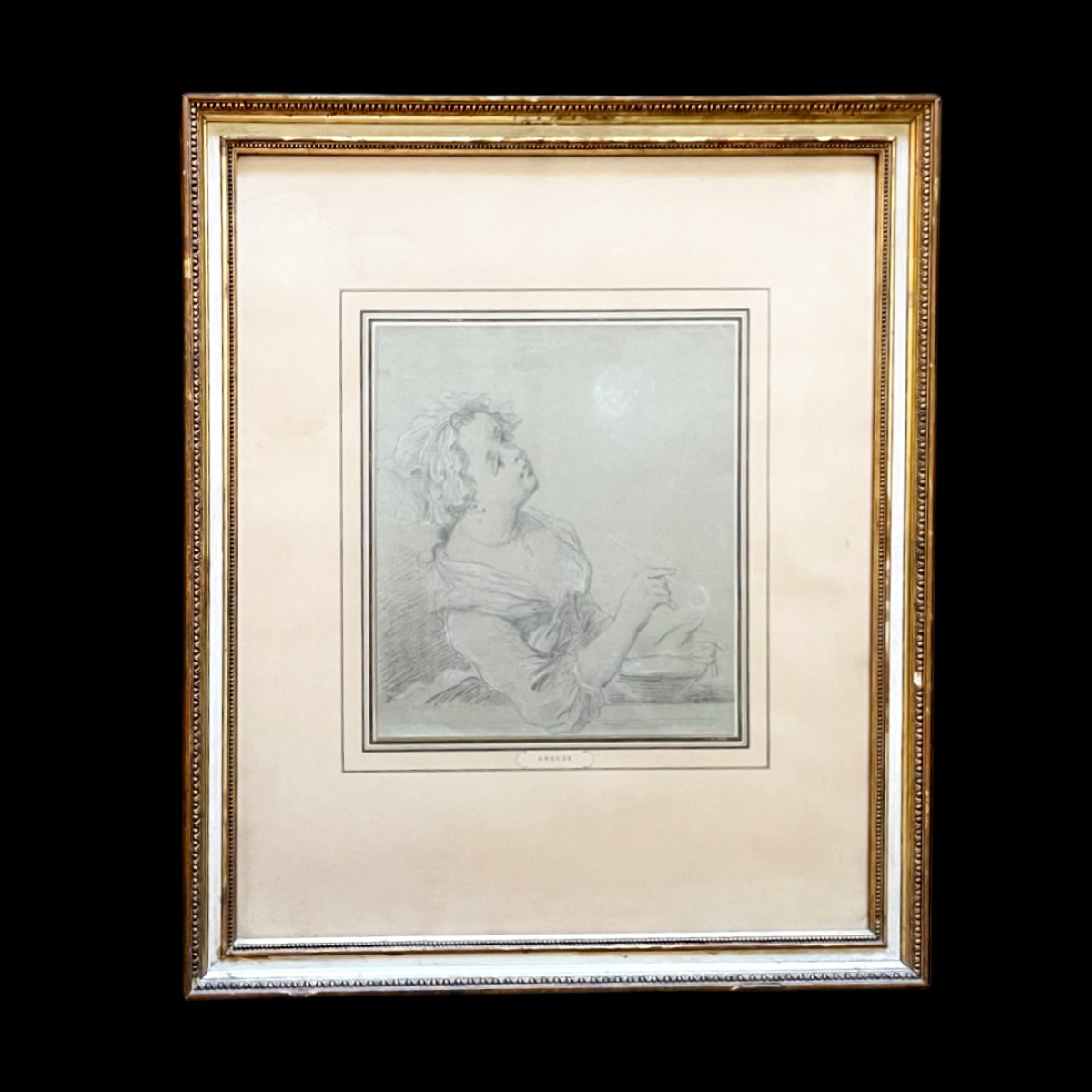 Milkmaid Table Attributed To Jean-baptiste Greuze