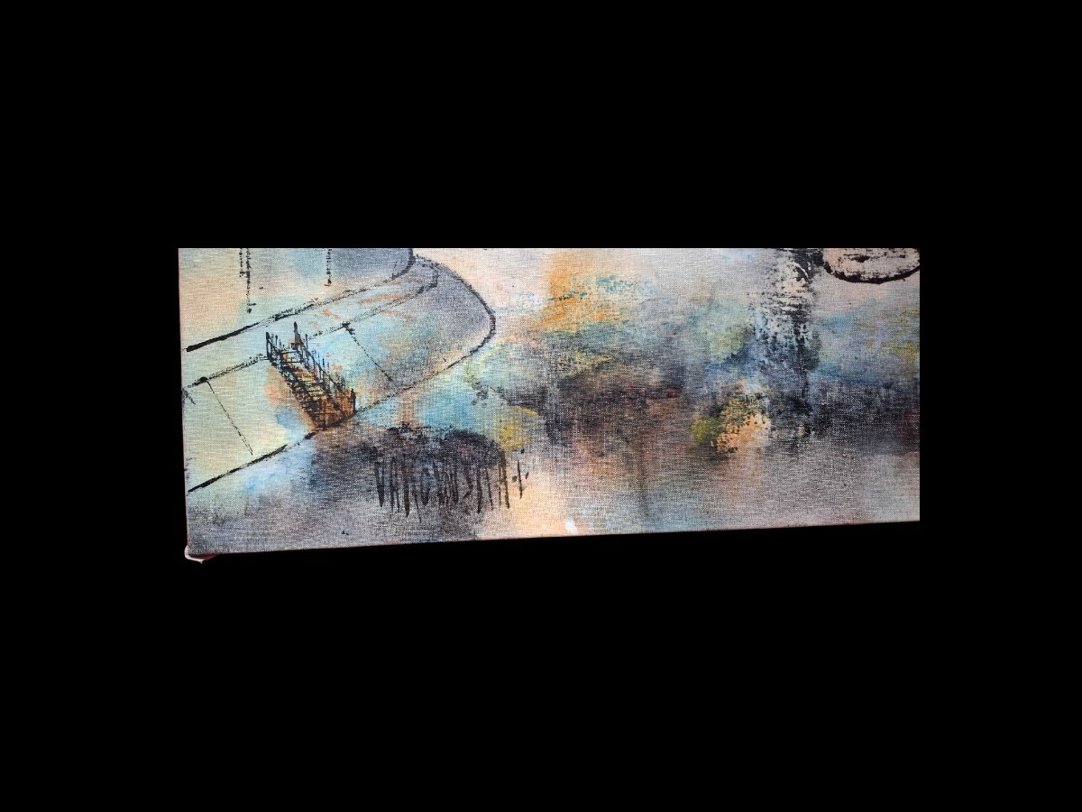 Painting Of île Saint-louis By Jan Vakowskaï-photo-4