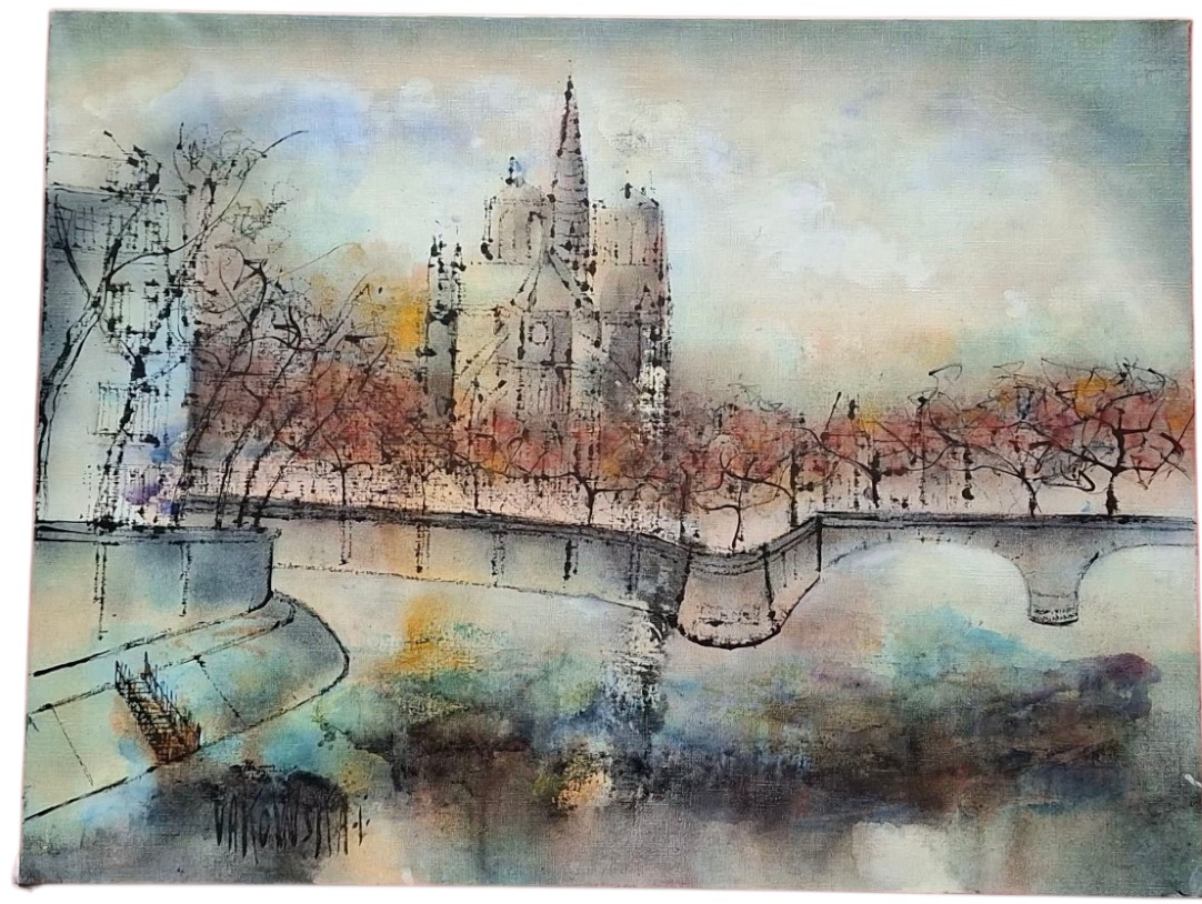 Painting Of île Saint-louis By Jan Vakowskaï