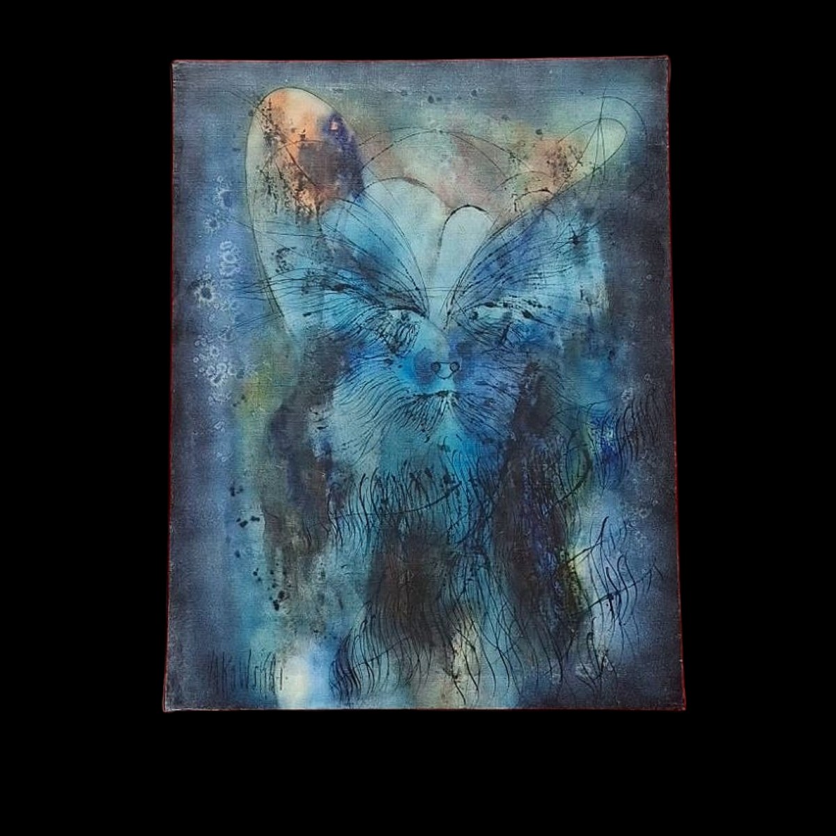 Painting "cat Woman" By Jan Vakowskaï